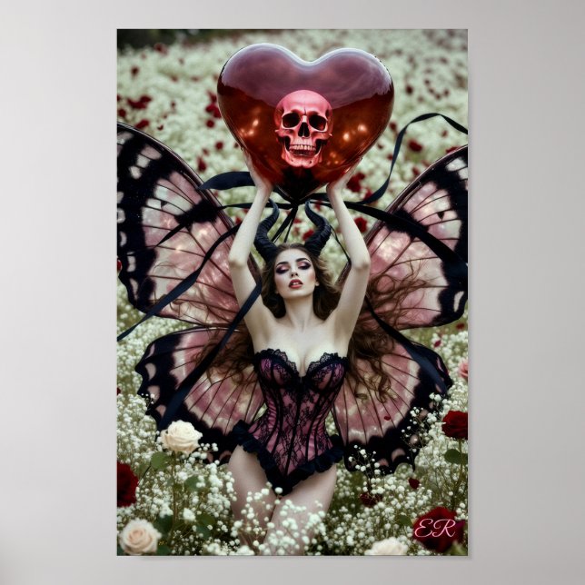 She Carries Death Like a Valentine Poster (Vorne)