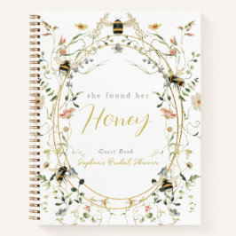 She found her Honey Bridal Shower Guest Book Notizbuch