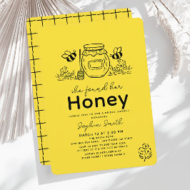 She found her Honey Hand-drawn Bridal Shower Einladung