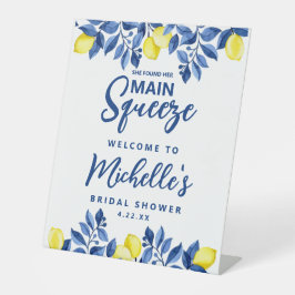 She Found Her Main Squeeze Bridal Shower Sign Sockelschild