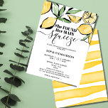 She found her main squeeze lemon BOHO SUMMER Einladung<br><div class="desc">Planning wedding this summer season? Invite your guests with this fun and beautiful Invitation with Boho Watercolor Lemon. Citrus Greenery for tropical and summer weddings and "She found her main squeeze" funny quote</div>