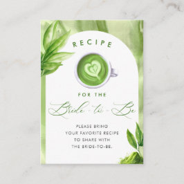 She Found Her Perfect Matcha Bridal Shower Recipe Begleitkarte