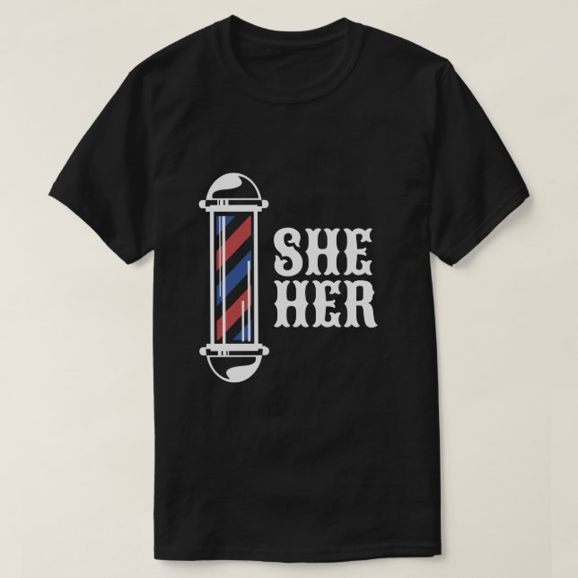 SHE/HER Pronoun Shirt (Design vorne)