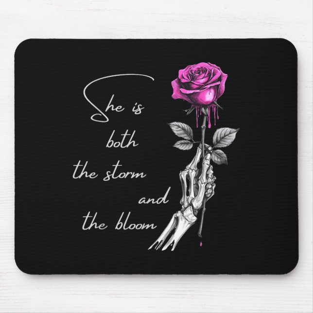 She Is Both The And The Blossoming Gift For Girls  Mousepad (Vorne)
