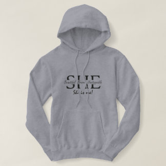 "she is me" hoodie