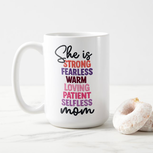 *She is Mom Kaffeetasse (Mit Donut)
