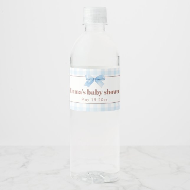 She Is Ready to Pop Blue Soda Pop Baby Shower (Vorderseite)