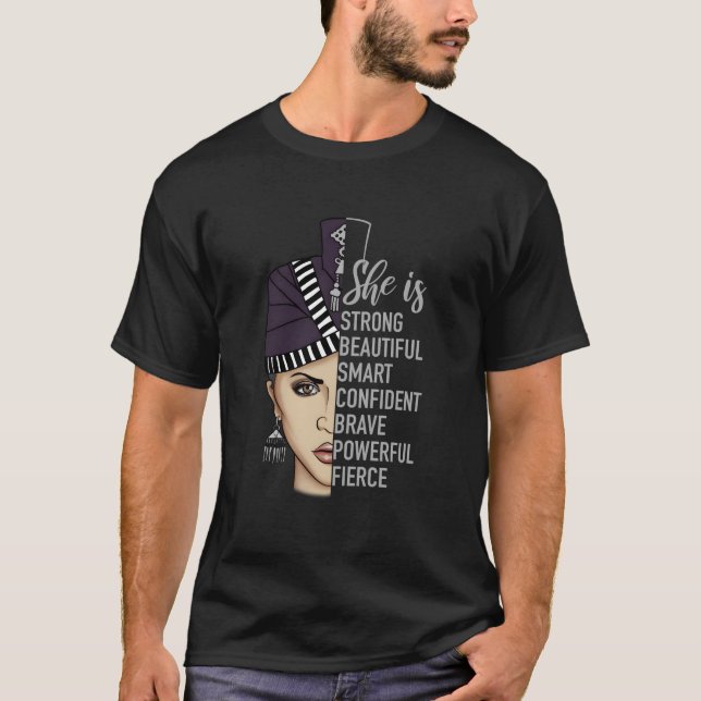 She Is Strong Beautiful Hmong T-Shirt (Vorderseite)
