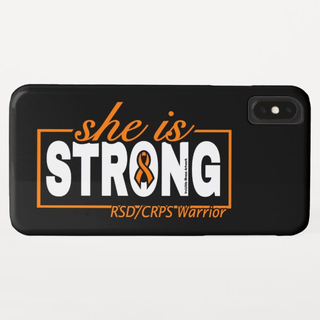SHE IS STRONG...RSD/CRPS Case-Mate iPhone HÜLLE (Rückseite (Horizontal))