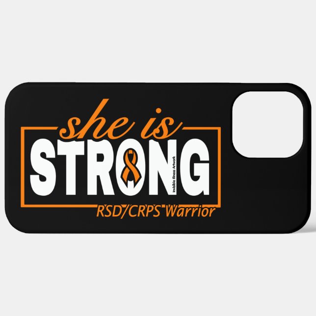 SHE IS STRONG...RSD/CRPS Case-Mate iPhone HÜLLE (Hinten (horizontal))