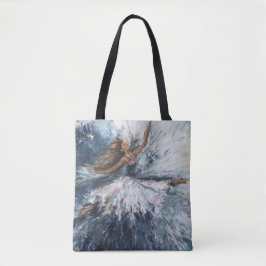 "She Leaps" Art Tote Bag Tasche