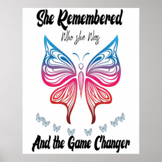 She remembered who she was and the game changed poster