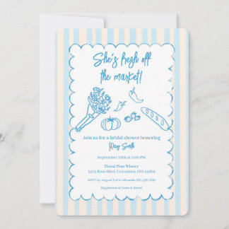She’s Fresh Off the Market Bridal Shower  Einladung