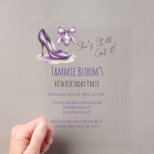 She’s Still Got It Purple High Heel Birthday Party