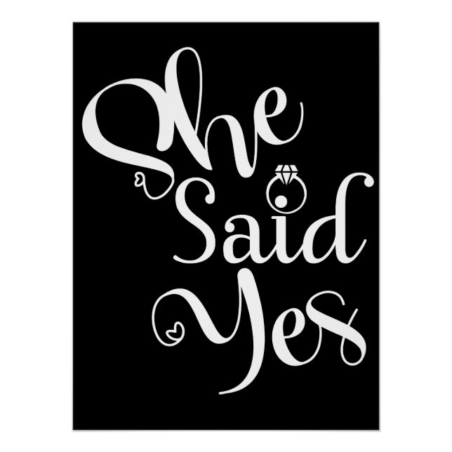 She Said Yes Poster (Vorderseite)