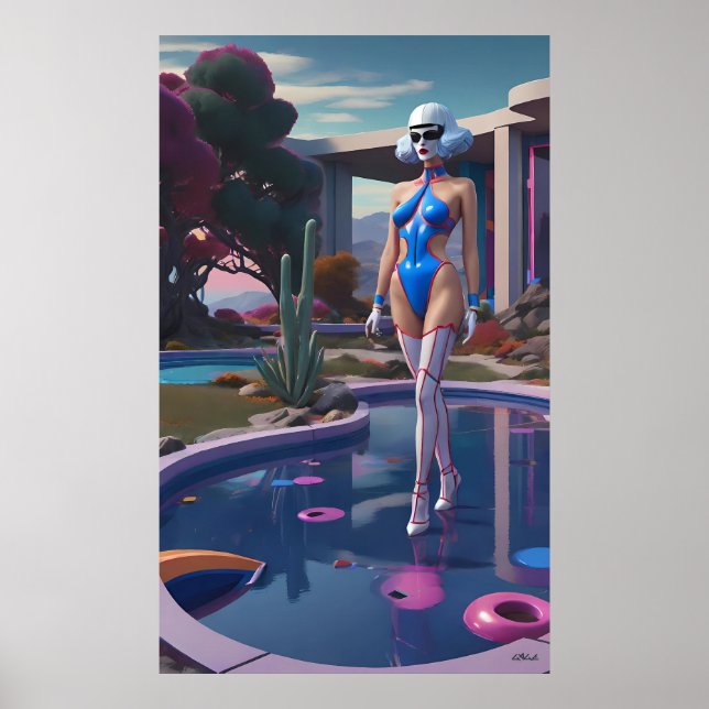 She Walks on Water (and Hearts) Poster (Vorne)