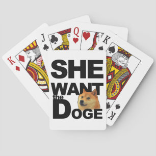 She want the Doge Spielkarten