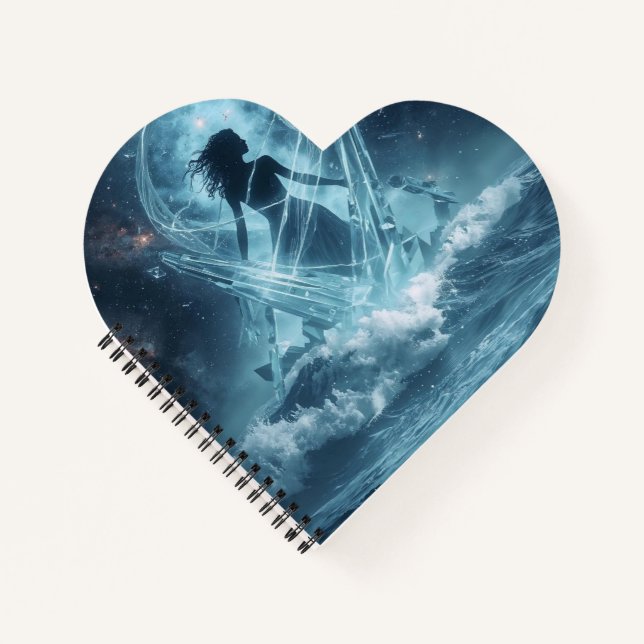 She Who Rises from the Crystal Sea Notizbuch (Vorderseite)