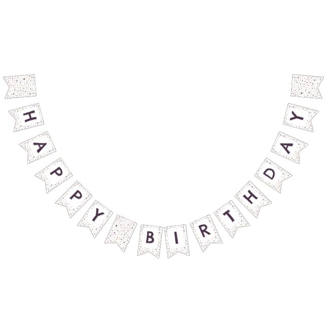Shea Confetti Watercolor Dots Bunting Flag Wimpelkette (Alle)