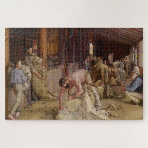 Shear the Rams (Australian Art) (Tom Roberts)