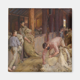 Shear the Rams (Australian Art) (Tom Roberts) Magnet