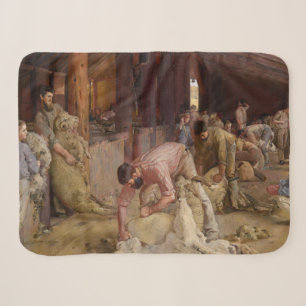 Shear the Rams (Australian Art) (Tom Roberts) Sherpadecke