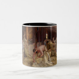 Shear the Rams (Australian Art) (Tom Roberts) Zweifarbige Tasse