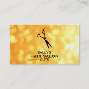 Shears Logo mit Dividers Variation (goldene Farbe) Visitenkarte