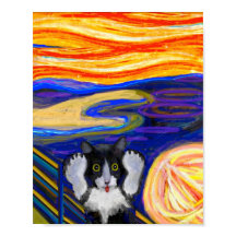 Shebas Schrei, Parodie des Schreins, Katzenkunst