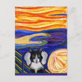 Sheba's Schrei, Parodie des Schreins, schöne Kunst Postkarte