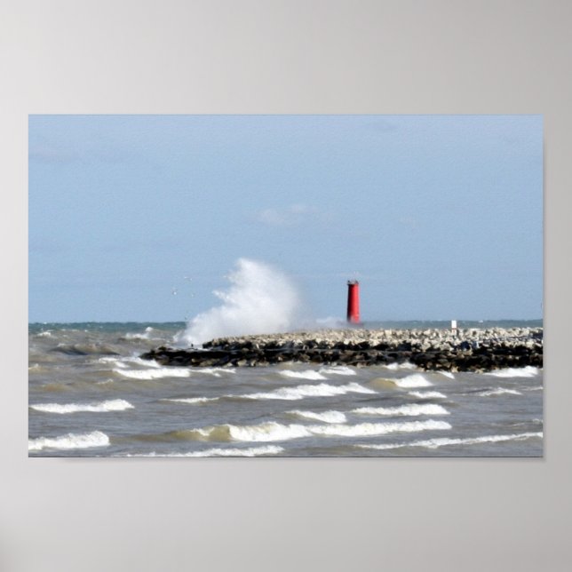 Sheboygan Leuchtturm Poster (Vorne)