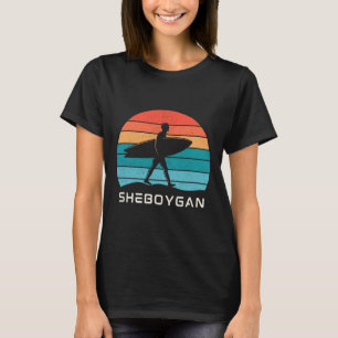 Sheboygan Surft auf Lake Michigan - Das Malibu des T-Shirt