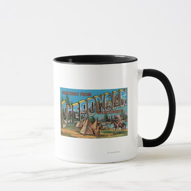 Sheboygan, Wisconsin (Amerikanische Ureinwohner #  Tasse (Rechts)