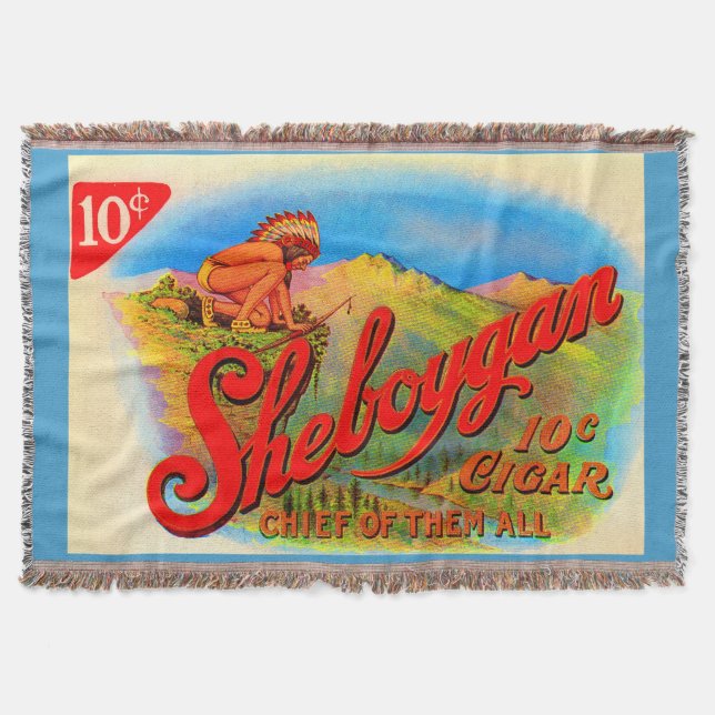 Sheboygan-Zigarrenlabel der 1920er Jahre Decke (Vorderseite)