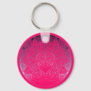 SHECKSHE.COM SheckShe* Heart Shiny Blue n Hot Pink Schlüsselanhänger
