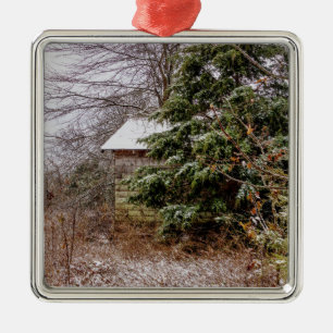 Shed Abandoned Ornament Aus Metall