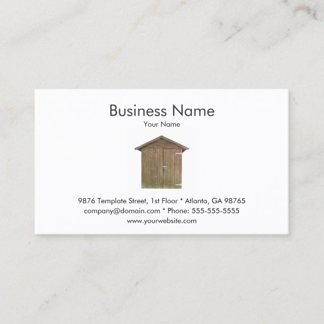 Shed Business Card Visitenkarte (Vorderseite)