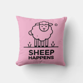 SHEEEN HAPPEN Funny Sheep Throw Kissen Geschenk