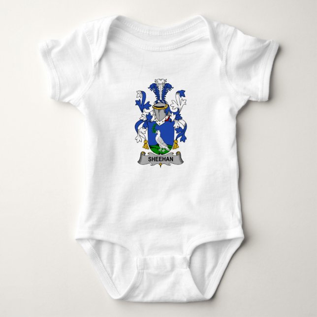 Sheehan Familienwappen Baby Strampler (Vorderseite)