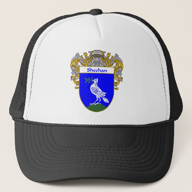 Sheehan Wappen (überzogen) Truckerkappe (Vorderseite)