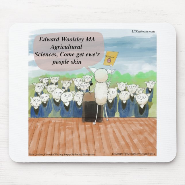 Sheep Abschluss Day Funny Mousepad (Vorne)