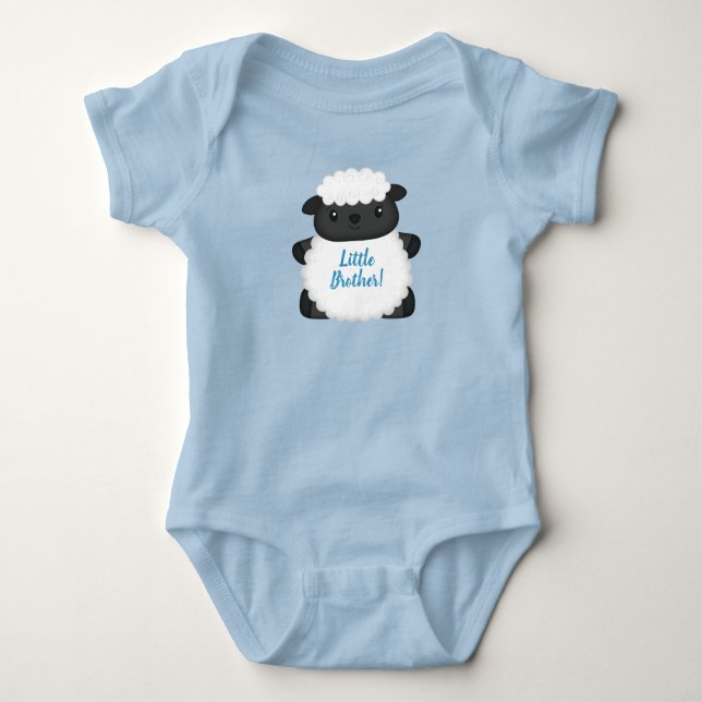 Sheep Baby Dusche Blue Baby Strampler (Vorderseite)