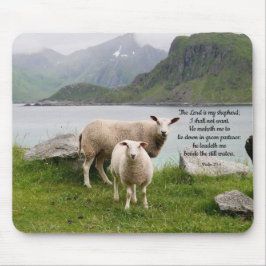 Sheep Beside Still Waters Mousepad