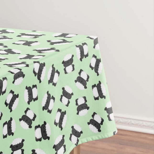 Sheep Birthday Party Green Tischdecke (Beispiel)