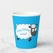 Sheep Birthday Party Niedlicher Cartoon