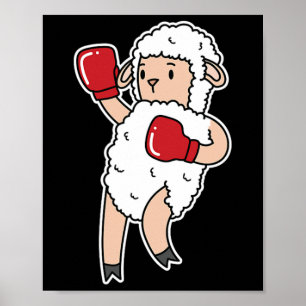 Sheep Boxing Poster