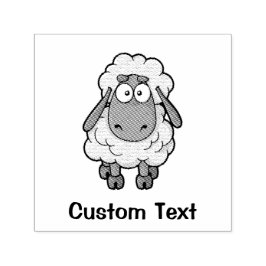 Sheep Cartoon Permastempel