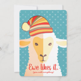 Sheep casquette tricot crochet artisanat carte de 