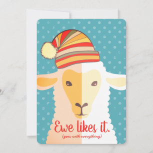 Sheep casquette tricot crochet artisanat carte de 