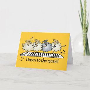 Sheep Chorus Line Card Karte